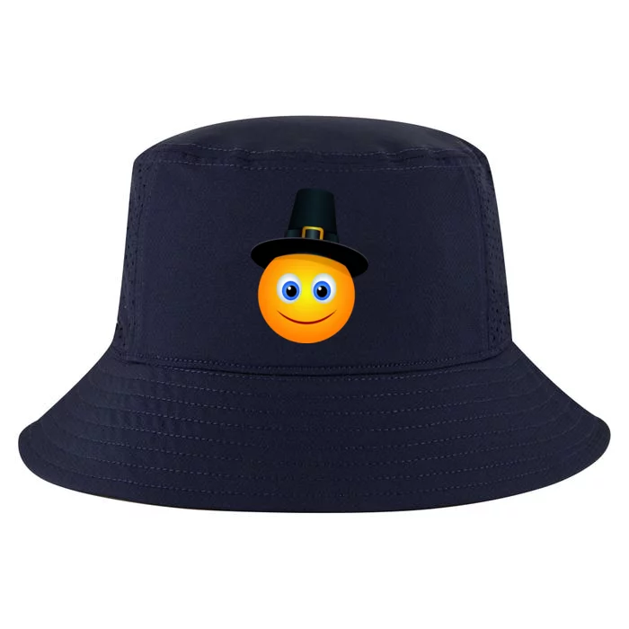 Thanksgiving Pilgrim Emoji Smiley Cool Comfort Performance Bucket Hat