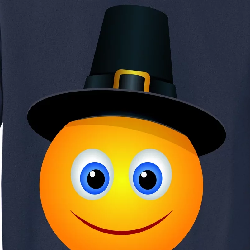 Thanksgiving Pilgrim Emoji Smiley Sweatshirt