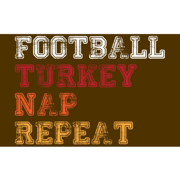 Thanksgiving Schedule Football Turkey Nap Repeat Bumper Sticker