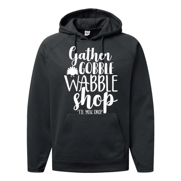 Thanksgiving Shopping Performance Fleece Hoodie