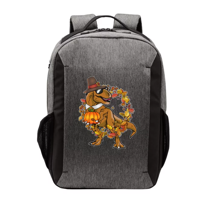 Thanksgiving T-Rex Pilgrim Vector Backpack