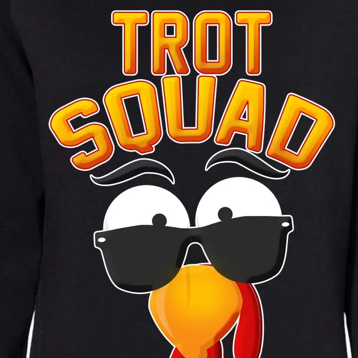 Thanksgiving Trot Squad Turkey Womens California Wash Sweatshirt