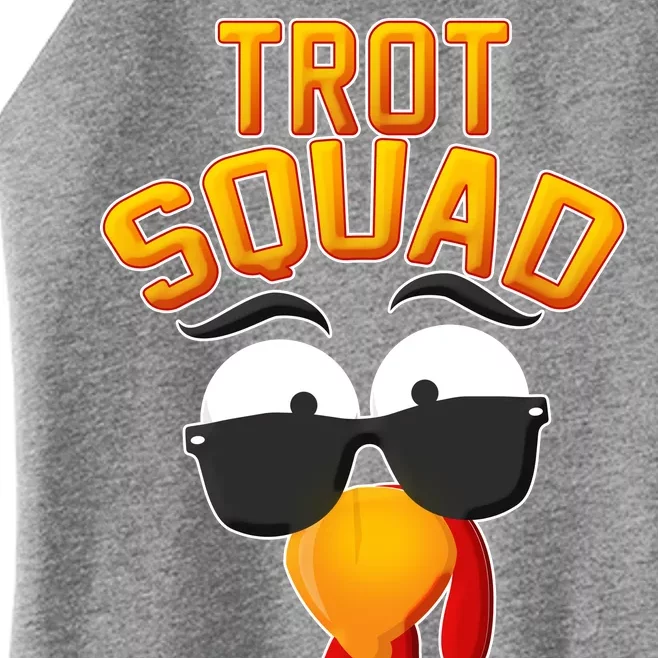 Thanksgiving Trot Squad Turkey Women’s Perfect Tri Rocker Tank