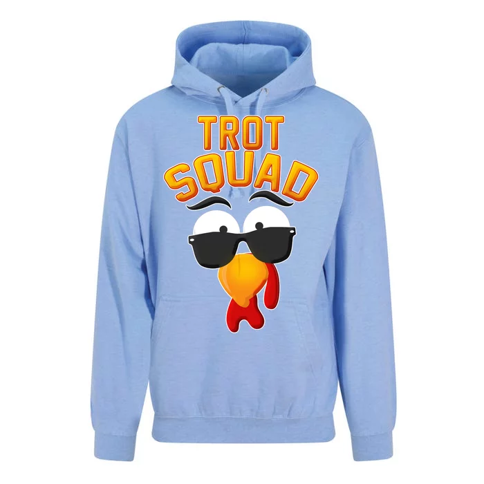 Thanksgiving Trot Squad Turkey Unisex Surf Hoodie