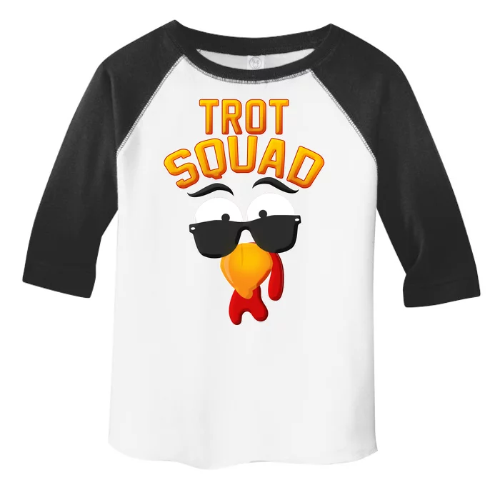 Thanksgiving Trot Squad Turkey Toddler Fine Jersey T-Shirt