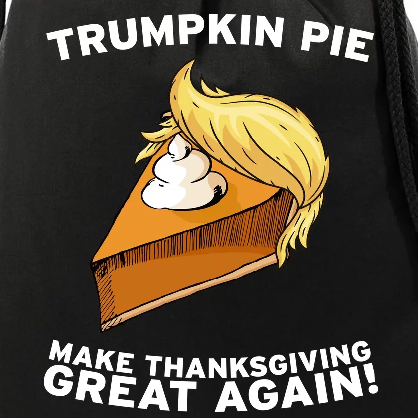 Thanksgiving Trumpkin Pie Drawstring Bag