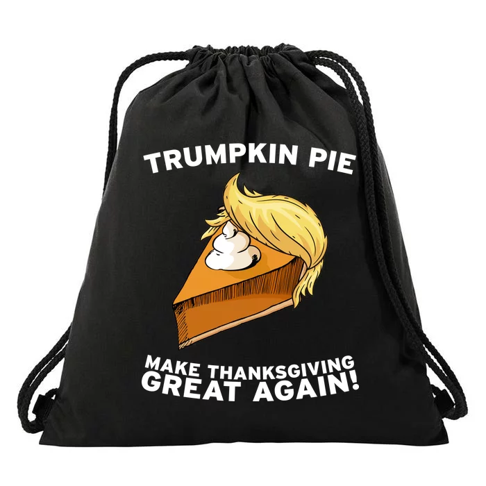 Thanksgiving Trumpkin Pie Drawstring Bag