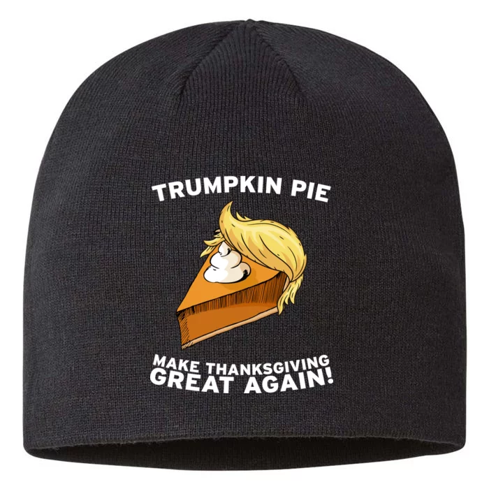 Thanksgiving Trumpkin Pie 8 1/2in Sustainable Knit Beanie