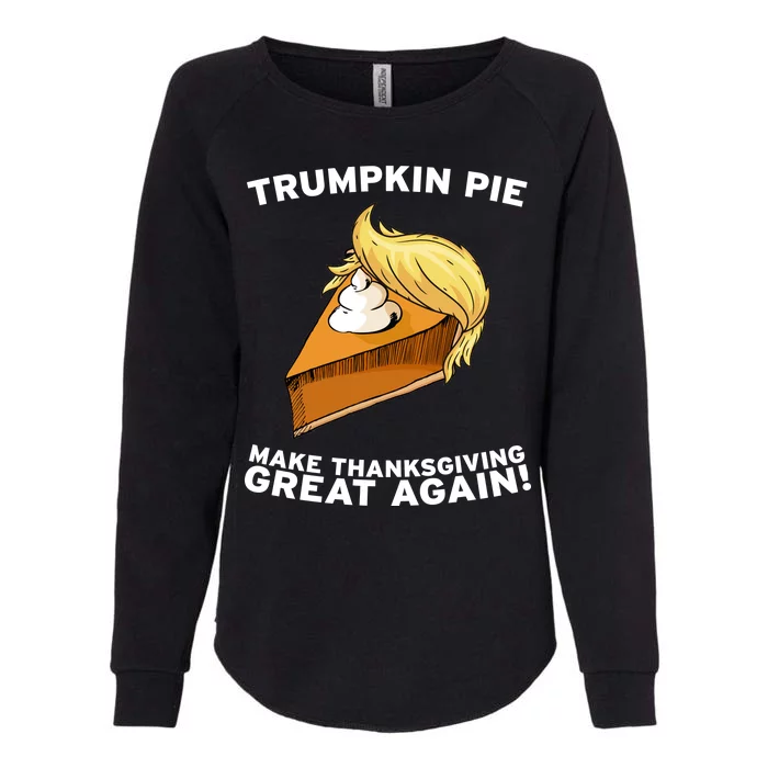 Thanksgiving Trumpkin Pie Womens California Wash Sweatshirt