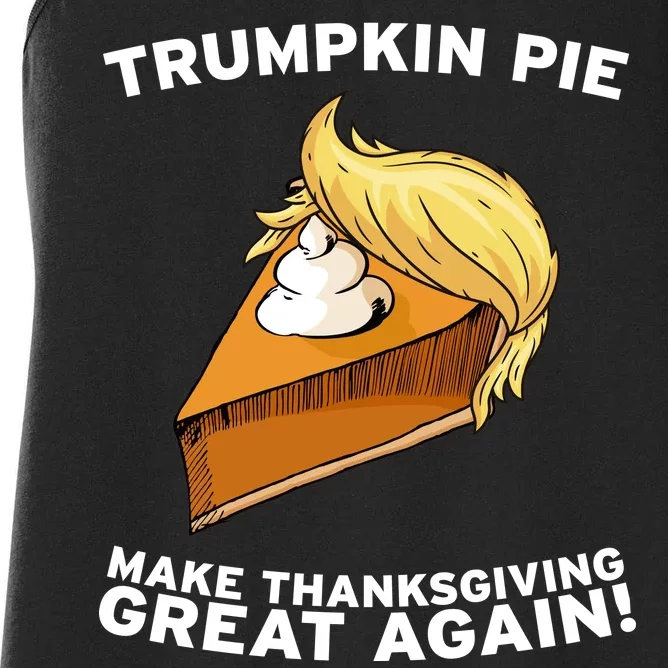 Thanksgiving Trumpkin Pie Women's Racerback Tank