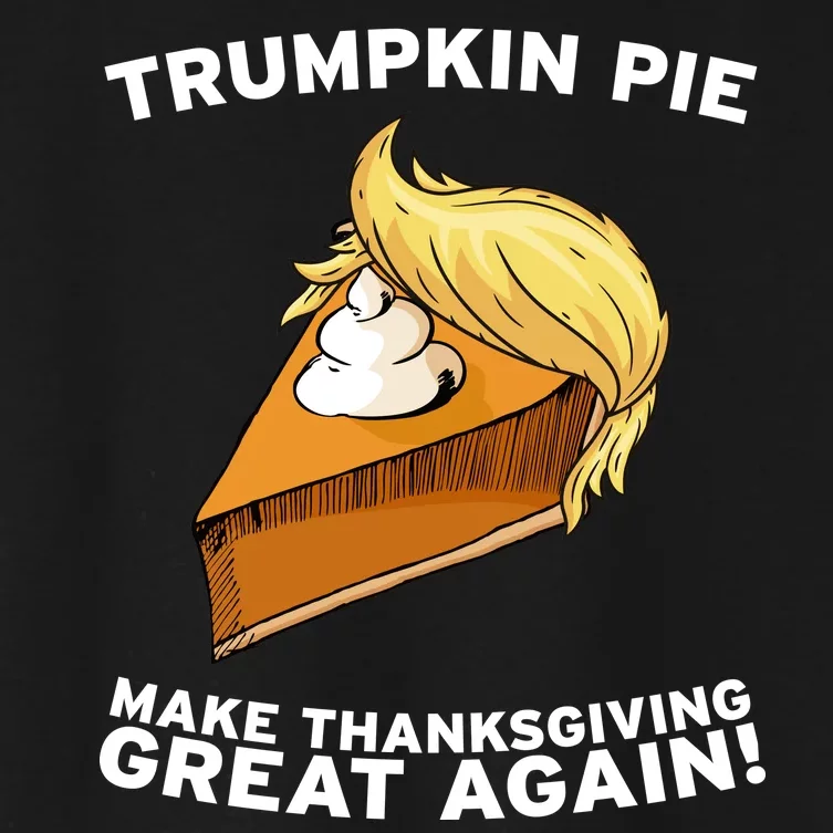 Thanksgiving Trumpkin Pie Women's Crop Top Tee