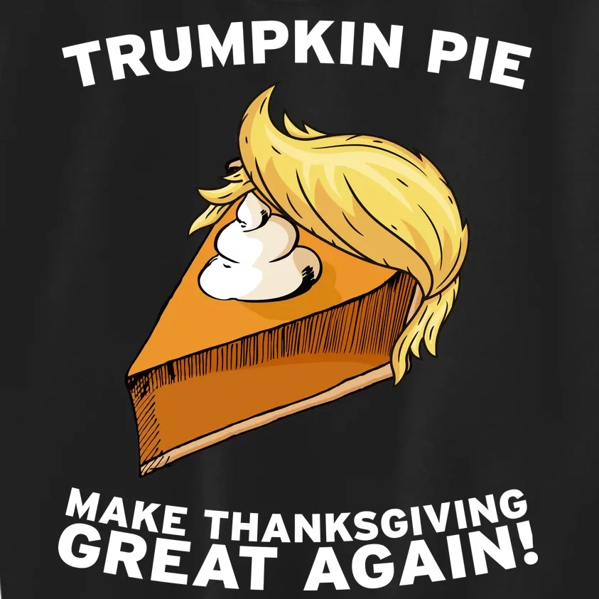 Thanksgiving Trumpkin Pie Kids Sweatshirt