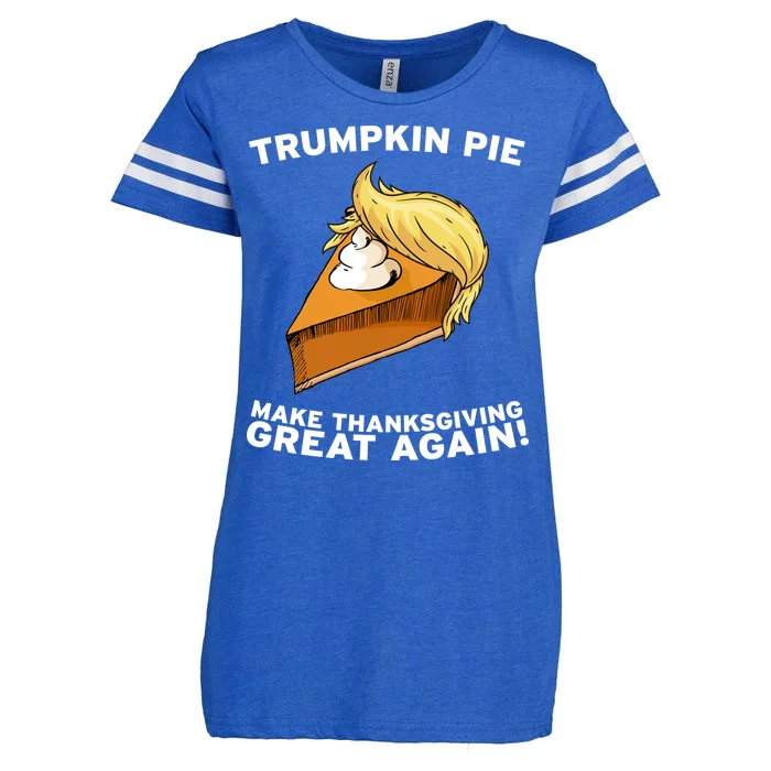 Thanksgiving Trumpkin Pie Enza Ladies Jersey Football T-Shirt