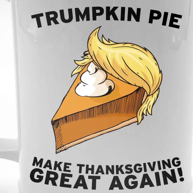 Thanksgiving Trumpkin Pie Front & Back Beer Stein