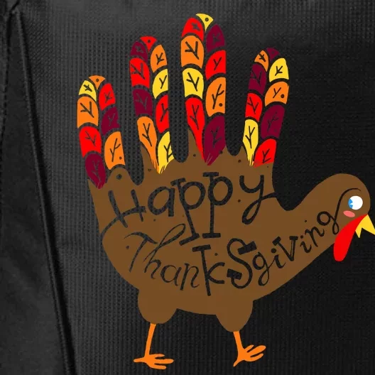 Thanksgiving Turkey Hand City Backpack