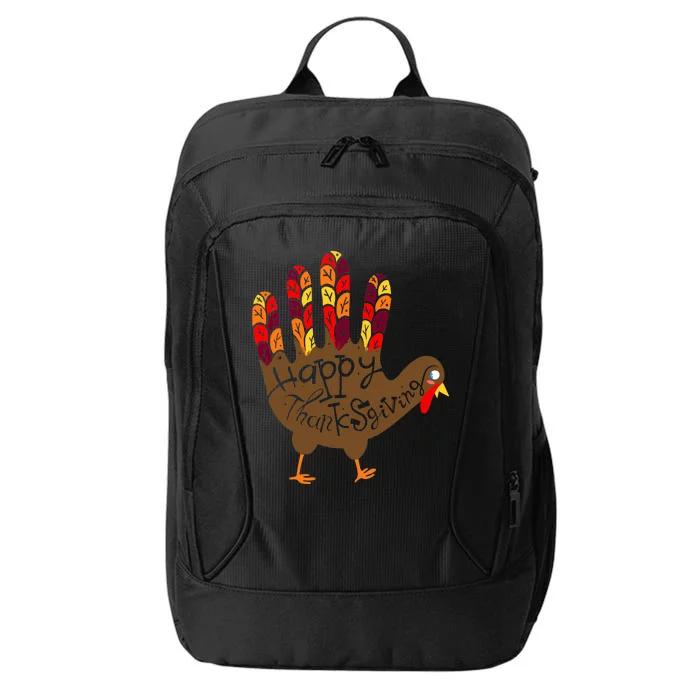 Thanksgiving Turkey Hand City Backpack