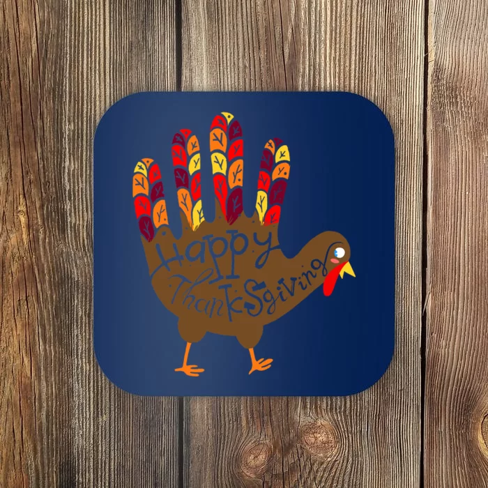 Thanksgiving Turkey Hand Coaster