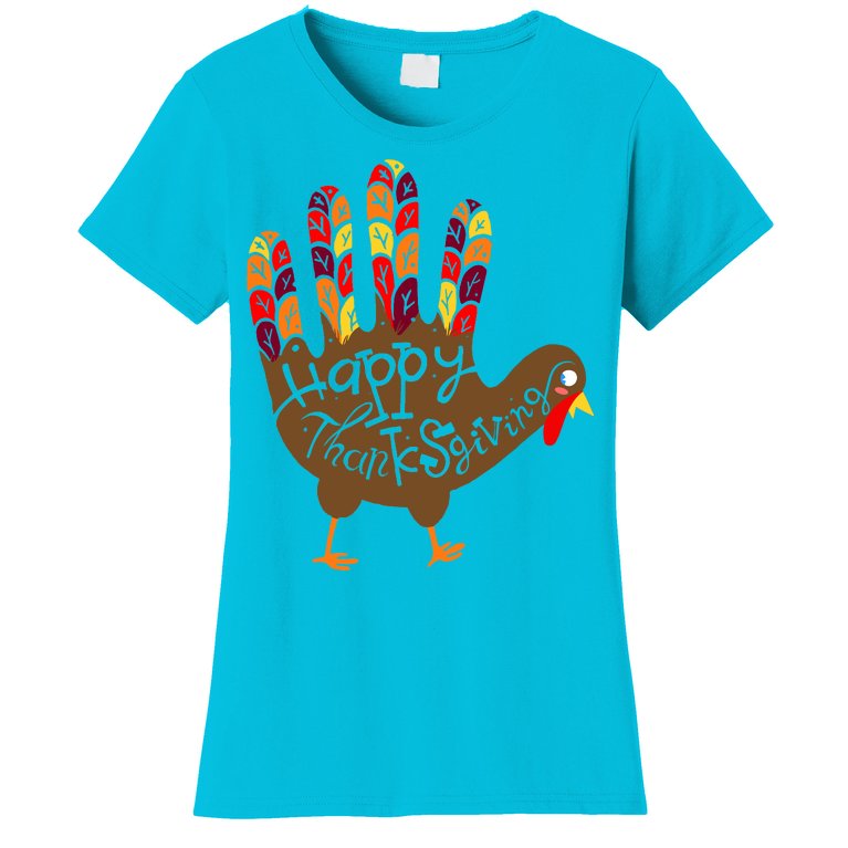 Thanksgiving Turkey Hand Women's T-Shirt