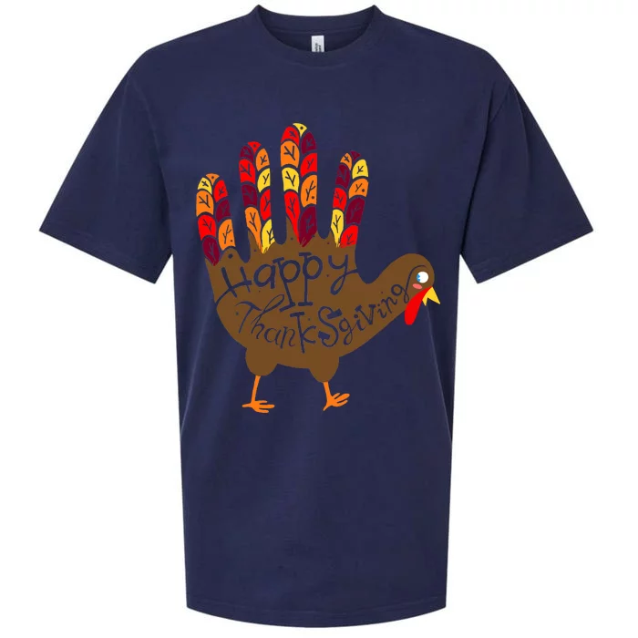 Thanksgiving Turkey Hand Sueded Cloud Jersey T-Shirt