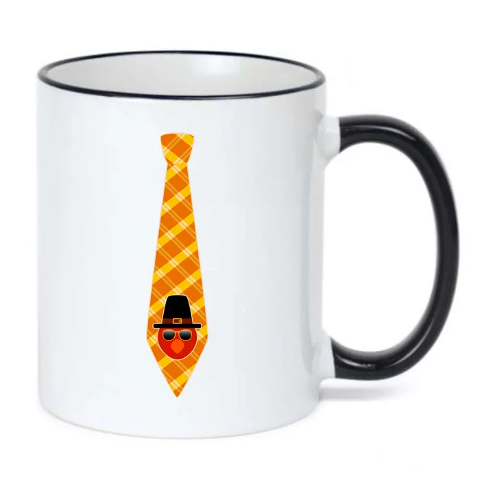 Thanksgiving Turkey Tie Black Color Changing Mug