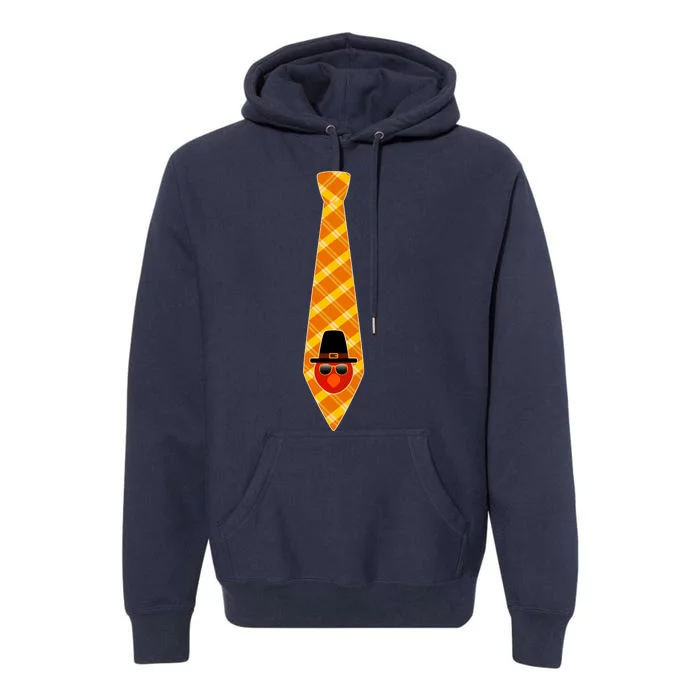 Thanksgiving Turkey Tie Premium Hoodie