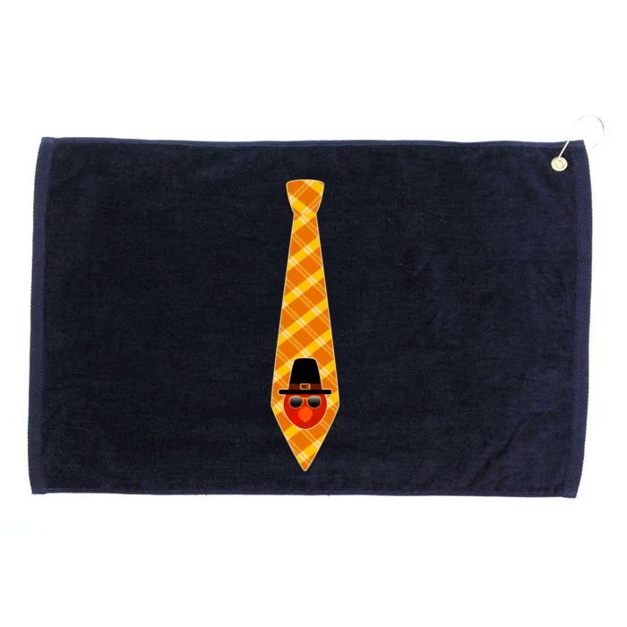 Thanksgiving Turkey Tie Grommeted Golf Towel