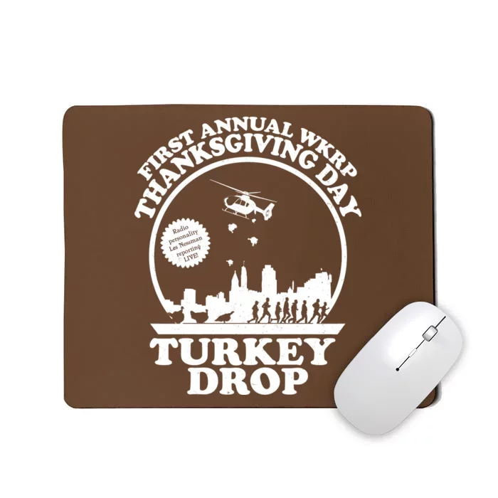 Thanksgiving WKRP Turkey Drop Mousepad