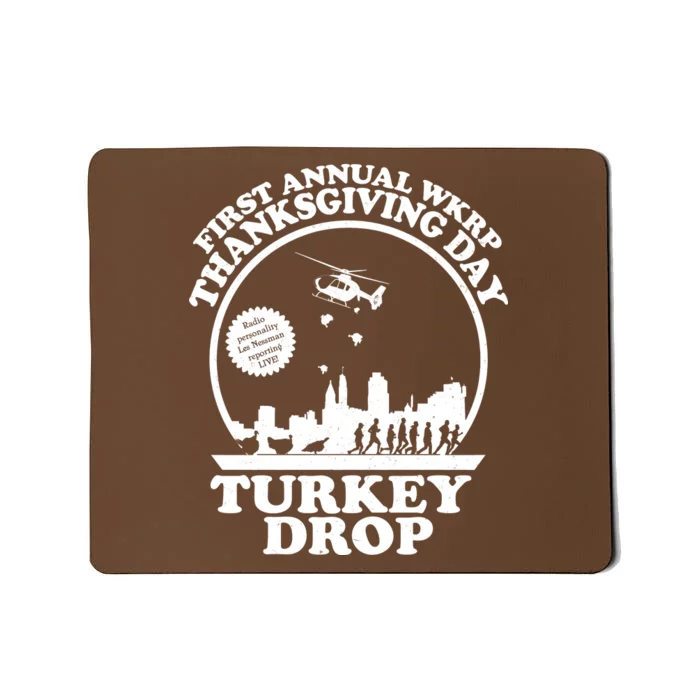 Thanksgiving WKRP Turkey Drop Mousepad