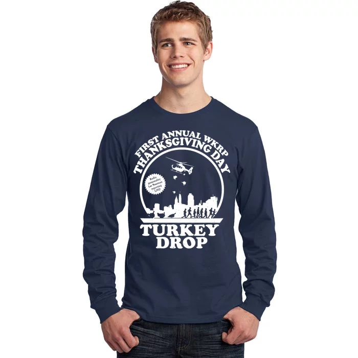 Thanksgiving WKRP Turkey Drop Tall Long Sleeve T-Shirt