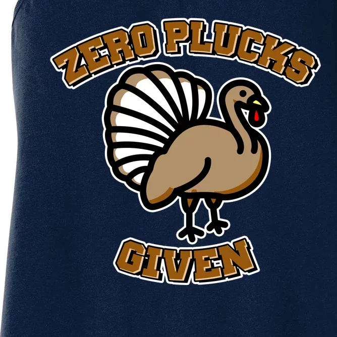 Thanksgiving Zero Plucks Given Turkey Women's Racerback Tank