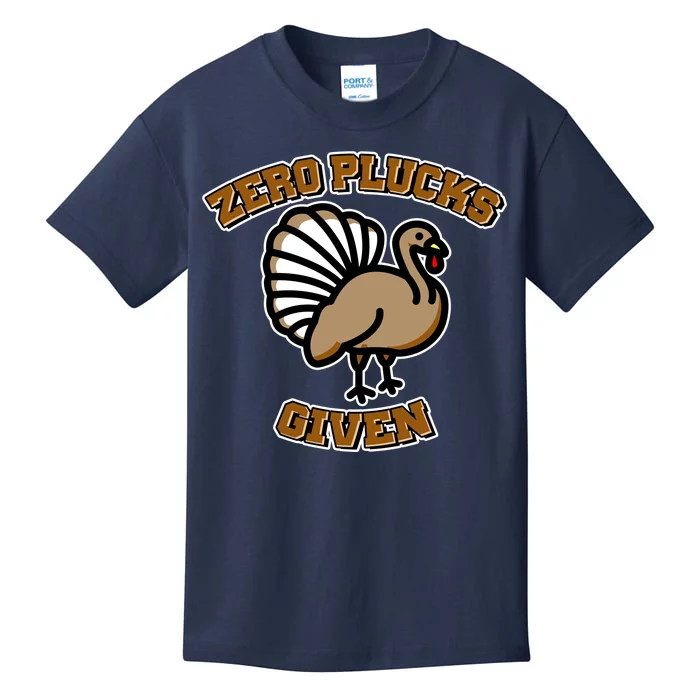 Thanksgiving Zero Plucks Given Turkey Kids T-Shirt