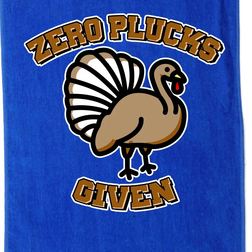 Thanksgiving Zero Plucks Given Turkey Platinum Collection Golf Towel