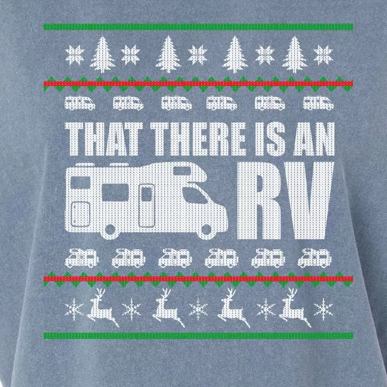 That There Is An RV Ugly Christmas Garment-Dyed Women's Muscle Tee