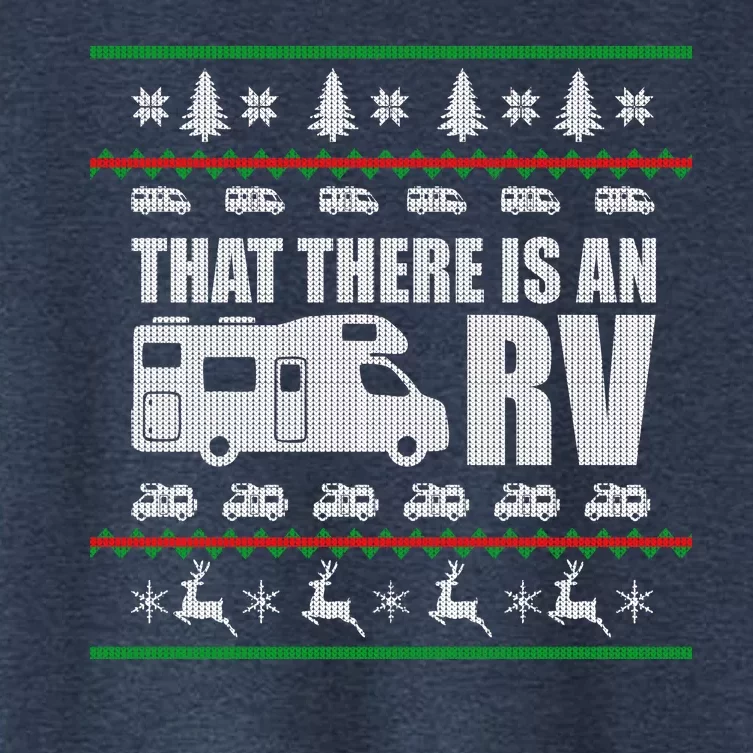 That There Is An RV Ugly Christmas Women's Crop Top Tee