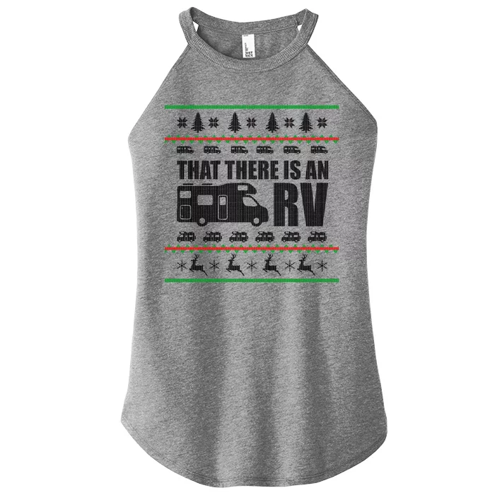 That There Is An RV Ugly Christmas Women’s Perfect Tri Rocker Tank