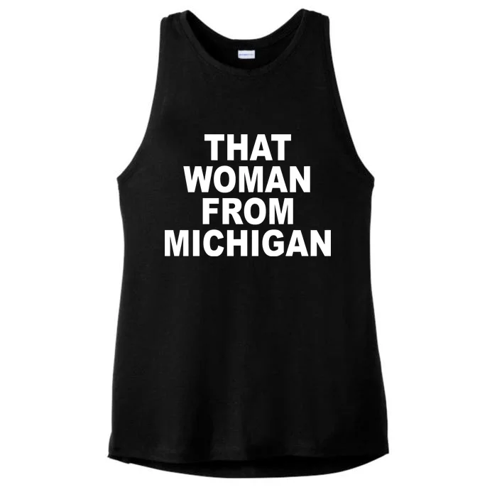 That Woman From Michigan Ladies Tri-Blend Wicking Tank