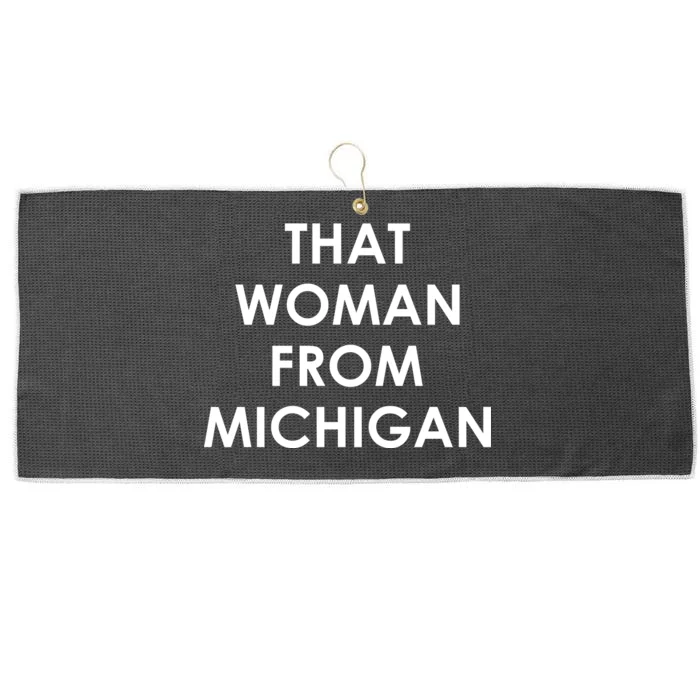 That Woman From Michigan Governor Whitmer Large Microfiber Waffle Golf Towel