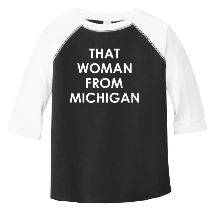 That Woman From Michigan Governor Whitmer Toddler Fine Jersey T-Shirt