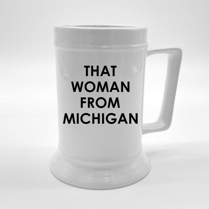 That Woman From Michigan Governor Whitmer Front & Back Beer Stein