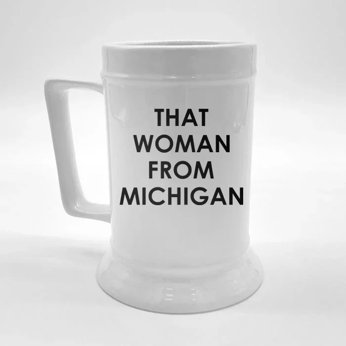 That Woman From Michigan Governor Whitmer Front & Back Beer Stein