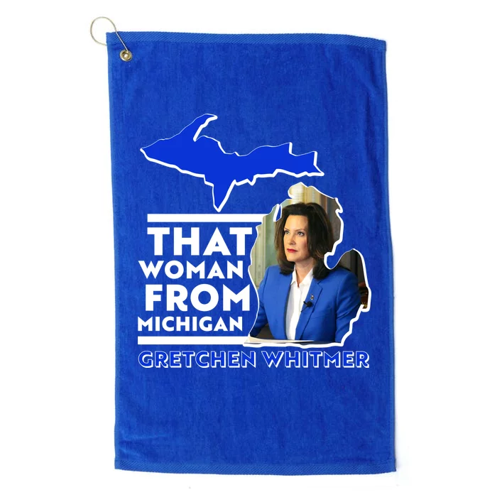 That Woman From Michigan Gretchen Whitmer Platinum Collection Golf Towel