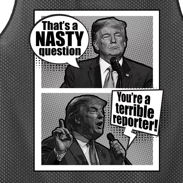 That's A Nasty Question You're A Terrible Reporter Mesh Reversible Basketball Jersey Tank