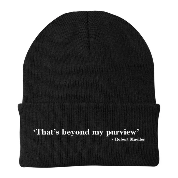 That's Beyond My Purview Robert Mueller Knit Cap Winter Beanie