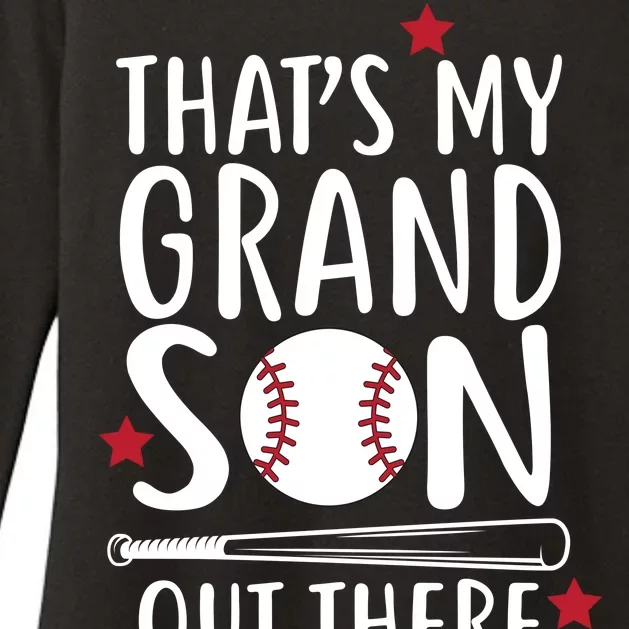 That's My Grandson Out There Womens CVC Long Sleeve Shirt