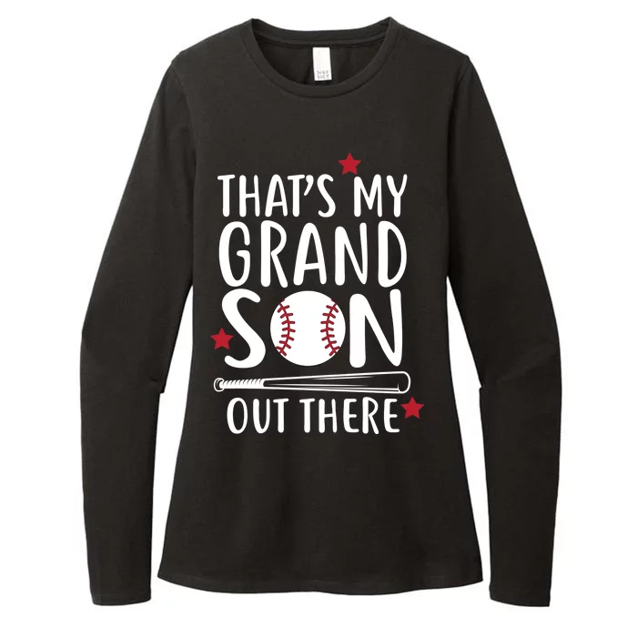 That's My Grandson Out There Womens CVC Long Sleeve Shirt