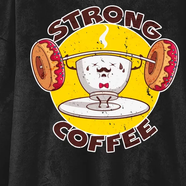 That's Some Strong Coffee Donuts Hooded Wearable Blanket