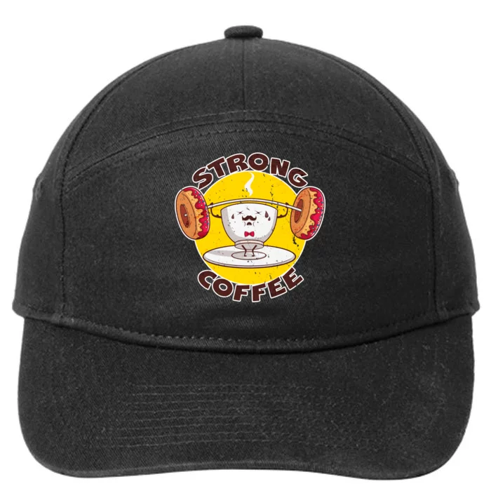 That's Some Strong Coffee Donuts 7-Panel Snapback Hat