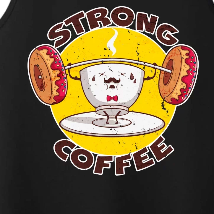 That's Some Strong Coffee Donuts Performance Tank