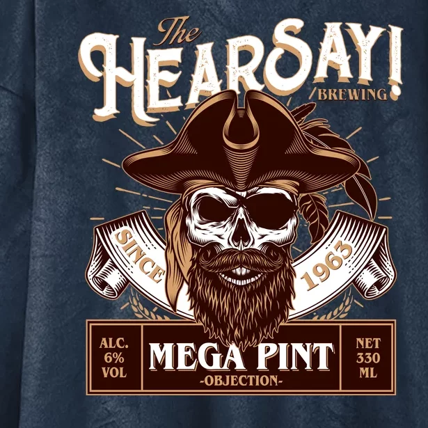 The Hearsay Brewing Mega Pint Objection Hooded Wearable Blanket