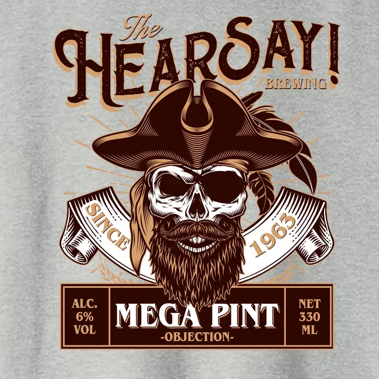 The Hearsay Brewing Mega Pint Objection Women's Crop Top Tee